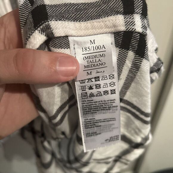 Allsaints Mens Medium White Long Sleeve Viscose Loop Collar Button Up Shirt - Picture 4 of 8